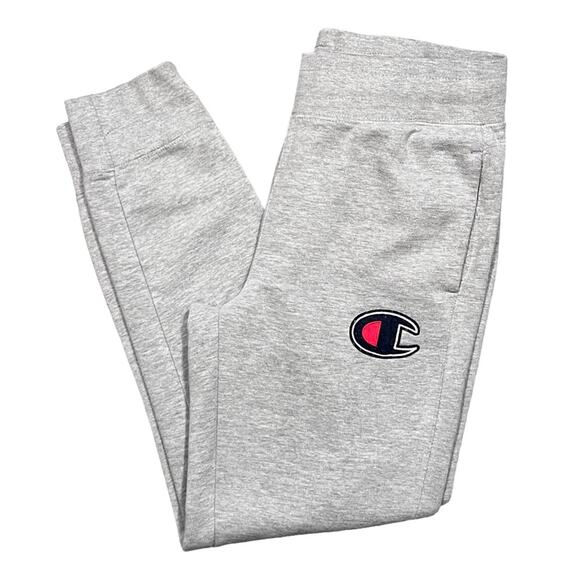 Champion Reverse Weave Big C Embroidered Cuffed Jogger Sweatpants Womens Small - Picture 1 of 8